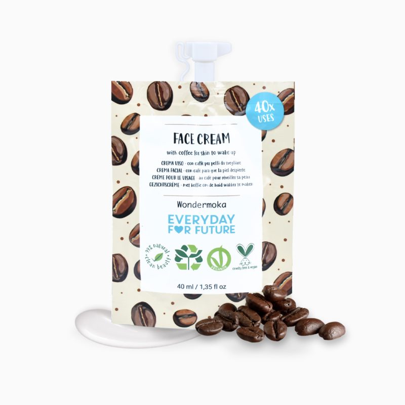 Crema viso energizzante Wondermoka con estratto di olio di caffè