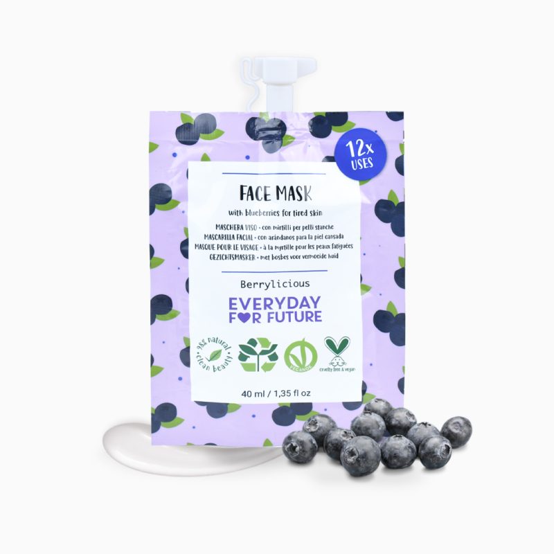 Maschera viso rassodante con estratti di mirtillo