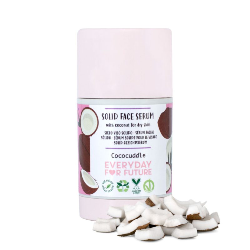 Siero viso solido idratante Cococuddle con estratti di olio di cocco