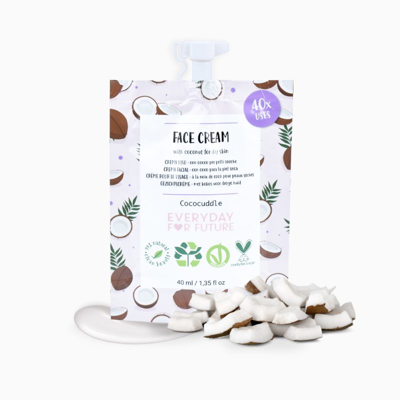 Crema viso emolliente con estratto di olio di cocco