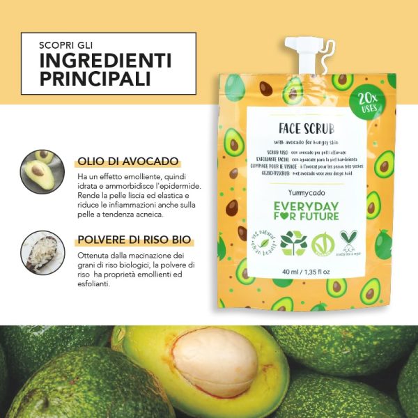 Scrub Viso Nutriente 40ml - Yummycado