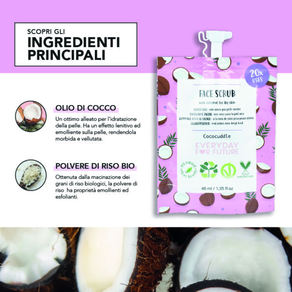 Scrub Viso Emolliente 40ml - Cococuddle