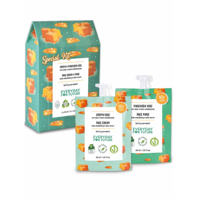 Special Kit Saltycaramel con crema e maschera viso al profumo di caramello