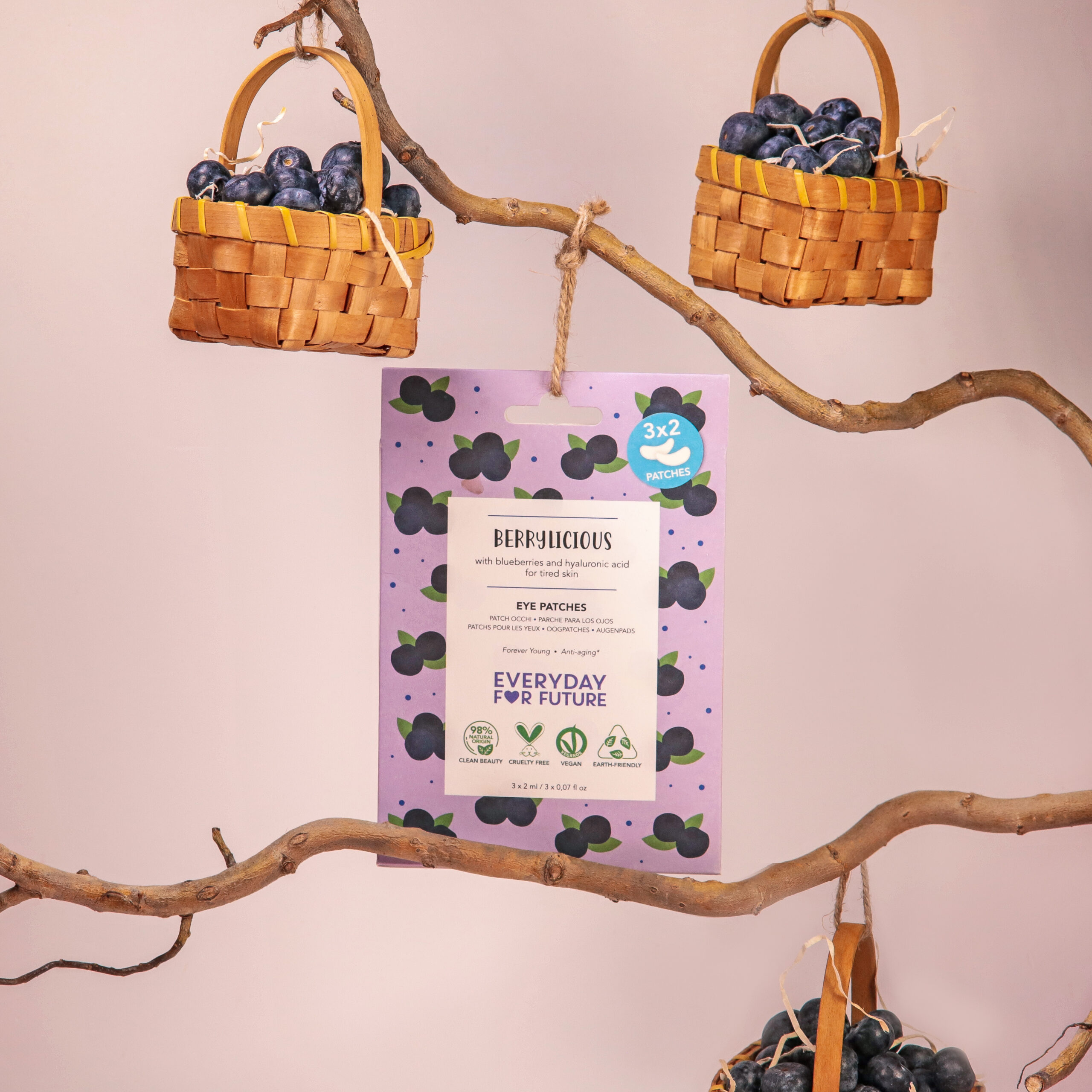 Patch Occhi rassodanti con estratto di mirtillo - Berrylicious